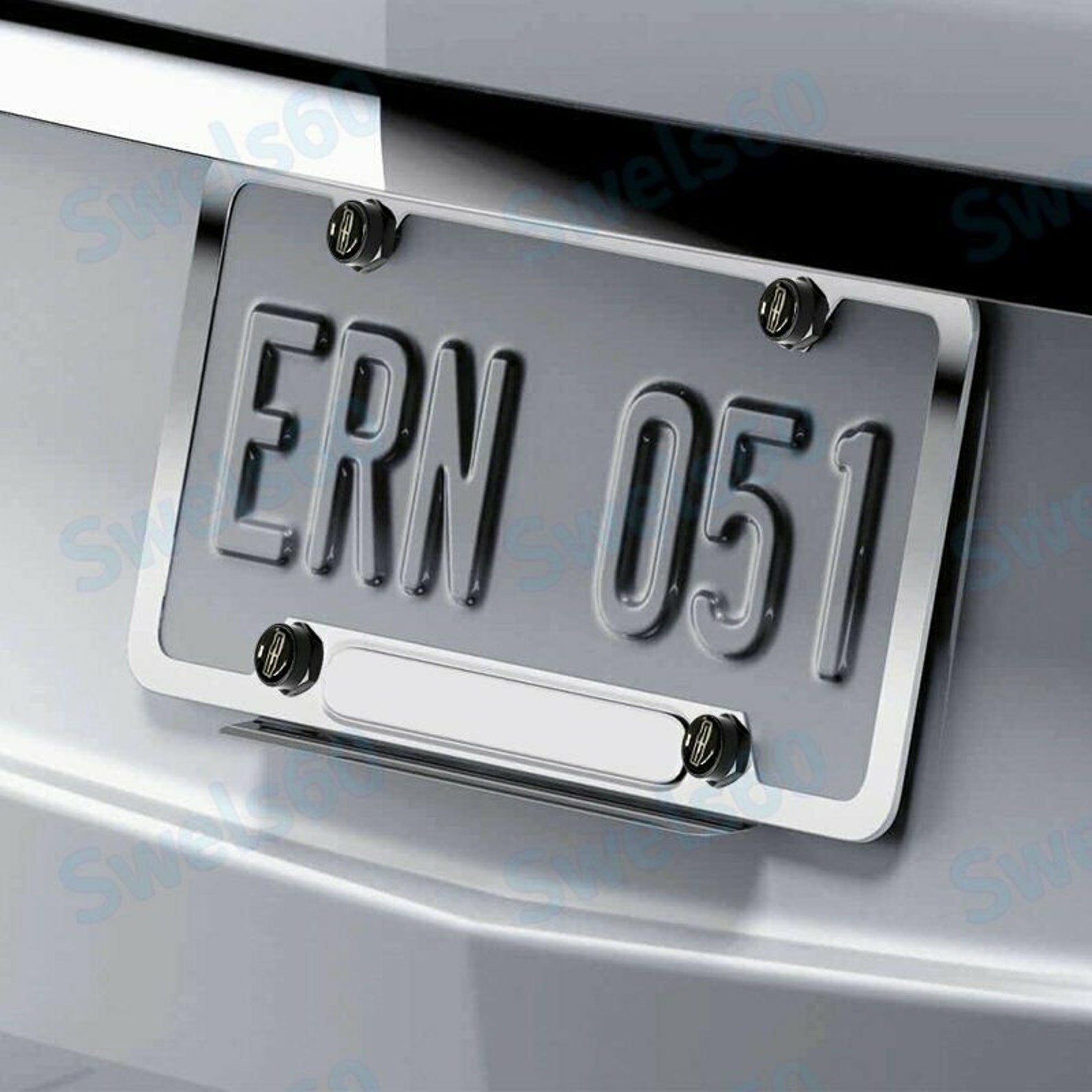 Black Car License Plate Frame Screw Bolt Cap Cover Screw Bolt Etsy