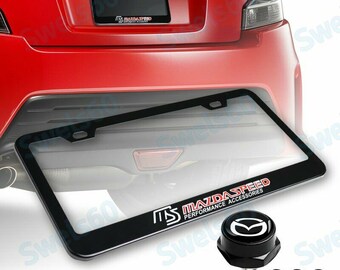 MVP Black License Plate Frame For Mazdaspeed – T304 Stainless Steel, Front Mount