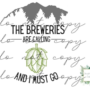 The Breweries Are Calling PNG Digital Download Sublimation
