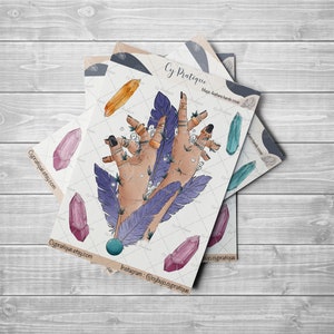 Stickers Magic Feathers Cover | CyPratique | planche stickers pour carnet d’organisation créatif, journal quotidien, planner etc.
