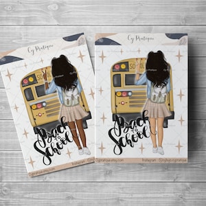 Stickers Back to School Cover| CyPratique | planche de stickers pour votre carnet d'organisation créatif, journal quotidien, planner etc.