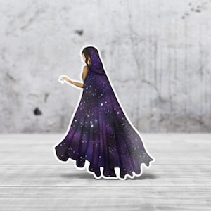 Autocollant Witchy | Die cut papier vinyle pour votre carnet d'organisation créatif, art Journal, Scrapbooking, ordinateur etc...