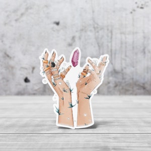 Autocollant Magic Hands #1 | Die cut papier vinyle pour votre carnet d'organisation créatif, art Journal, Scrapbooking, ordinateur etc.