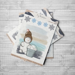 Stickers Winter Cover | CyPratique | planche stickers pour votre carnet d'organisation créatif, journal quotidien, planner etc.