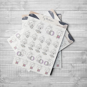 Mini Miss Planning Stickers | Notebook & Planner Stickers | CyPratique Journaling