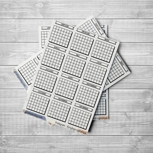Stickers Calendrier perpetuel | CyPratique | planche stickers pour carnet d’organisation créatif, journal quotidien, planner etc.