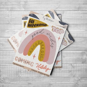 Stickers Lifestyle Cover | CyPratique | planche stickers pour votre carnet d'organisation créatif, journal quotidien, planner etc.