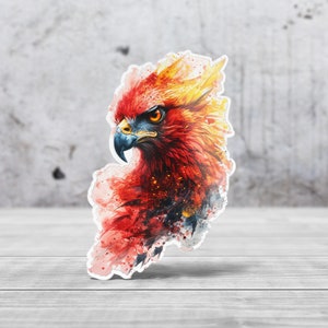 Autocollant Phoenix Totem | Die cut papier vinyle pour votre carnet d'organisation créatif, art Journal, Scrapbooking, ordinateur etc...