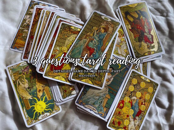 3 Questions Tarot Reading, Fast Same Day Psychic Guidance and Advice Readings
