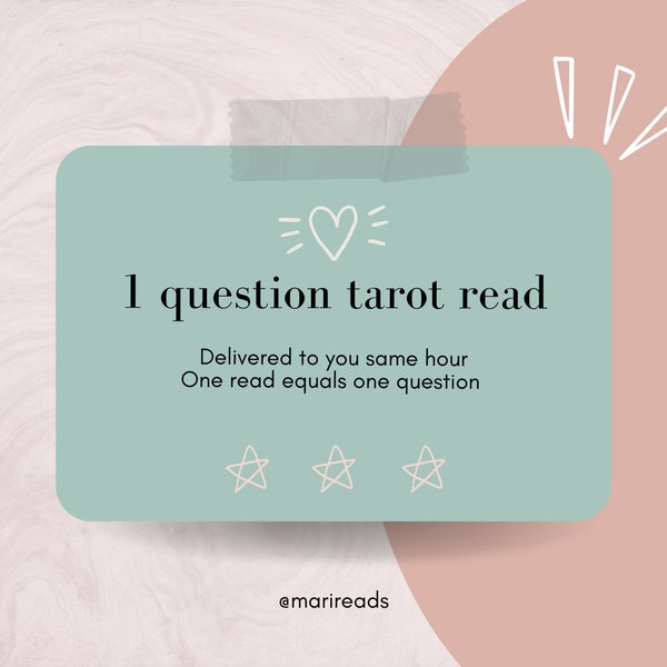 1 Question Tarot Reading In Depth SAME HOUR Fast Within 1 Hour