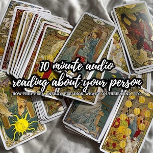 ¿Qué sienten por ti? Lectura de tarot en audio de 10 minutos, entrega rápida el mismo día, información personalizada sobre el amor y las relaciones