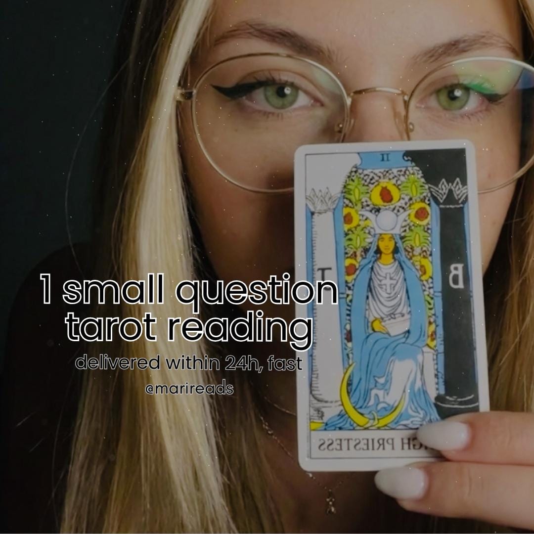 One Question Tarot Reading, Fast Insightful Psychic Answers Same Day - Etsy