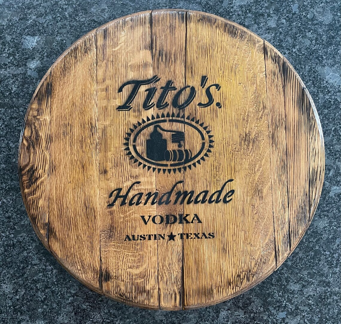 Reclaimed Bourbon Barrel Heads Etsy