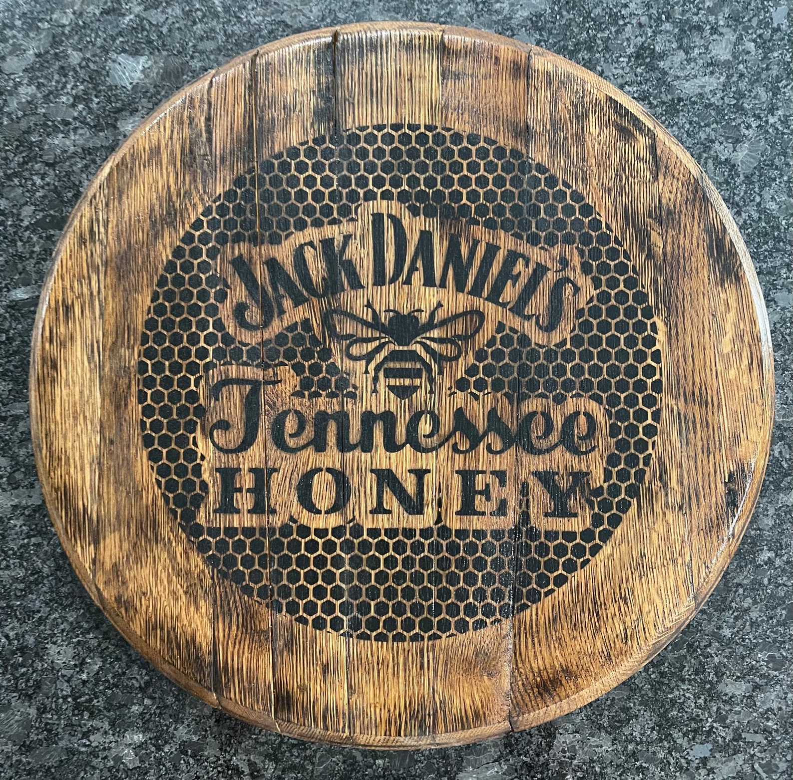 Authentic Bourbon Barrel Heads Etsy