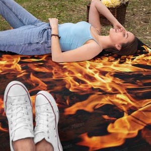 Tappeti Fire Flames, arredamento alla moda per la casa, regalo di inaugurazione della casa, regalo di Pasqua, regalo per la festa della mamma, regali di compleanno per lei, regali per la sala giochi per lui