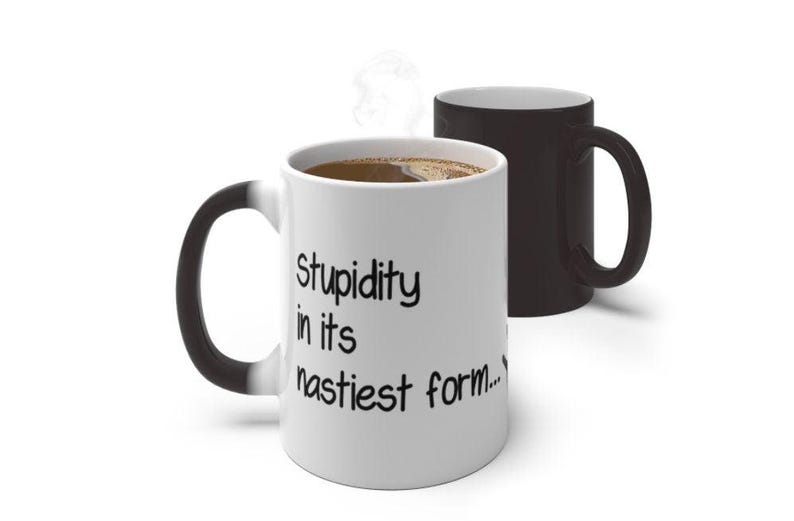 Nastiest Stupidityracism, Funny Jokes,sarcastic Quotes Mug/printed