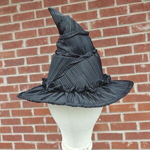 Sombrero de Elphaba / Sombrero negro de bruja (15 pulgadas de alto), sombrero hecho a mano inspirado en la malvada Elphaba
