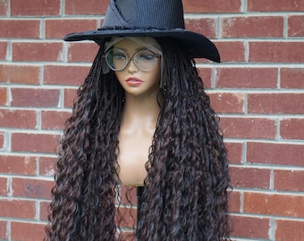 Small braided Wig, Inspired by Elphaba / Wicked Wig / Small braids /Synthetic Hair