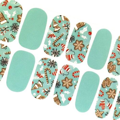 Snowflake Overlay Nail Stickers / Christmas Nail Wraps / Etsy