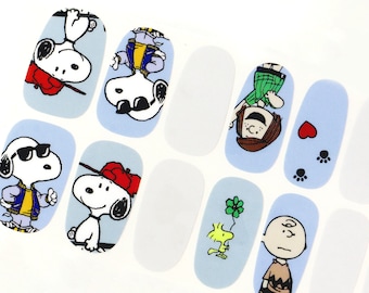 Snoopy Nail Wraps | Cute Cartoon Nail Polish Strips