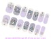 Purple Nail Wraps / Transparent Nail Polish Strips / Lilac 3D Nail Stickers / Korean Nail Wraps / New Year Women Nail Wraps Free Shipping 