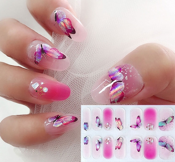  Valentine's Day Nail Art Stickers Decals 3D Self-Adhesive  Exquisite Fashion Cartoon Design Nail Decals Valentine's Day Love Heart Nail  Art Supplies Romantic Cute Valentine's Day Nail Decoration DIY Acrylic Nail  Art