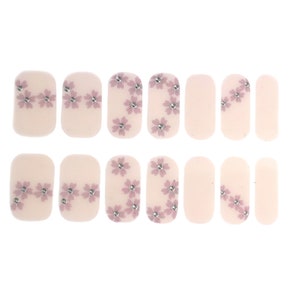 Pastel Cherry Blossom Nail Wraps / Flower Floral Nail Polish - Etsy