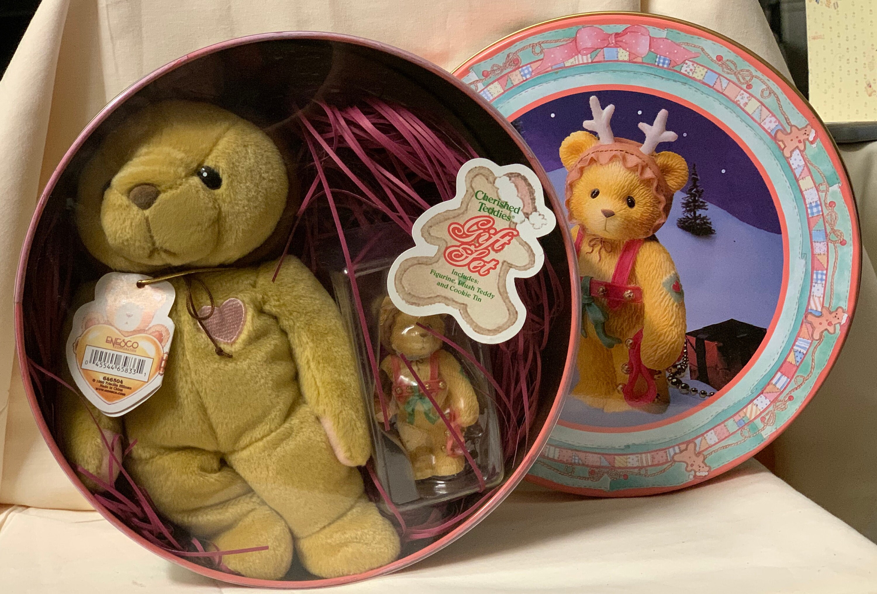 Cherished Teddies Rodney in tin with plush 646504 | Etsy
