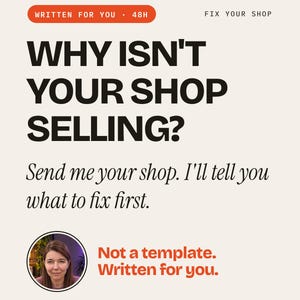 Etsy Shop Audit & SEO Review: Critique, Marketing Strategy, Personalised Report in 48 Hours