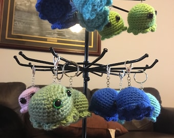 Kor's Favorite Octopus Keychain, PATTERN, Small plush Amigurumi octopus, Crochet Pattern