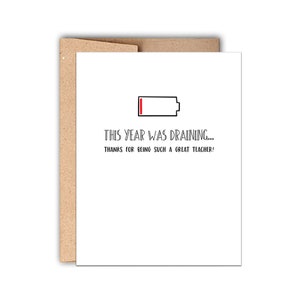 Letterpress Teacher Appreciation Card, Teacher Thank You Card, Merci d’être un grand enseignant, Carte de l’enseignant