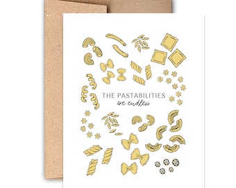 The Pastabilities are Endless | Congratulations Letterpress Card