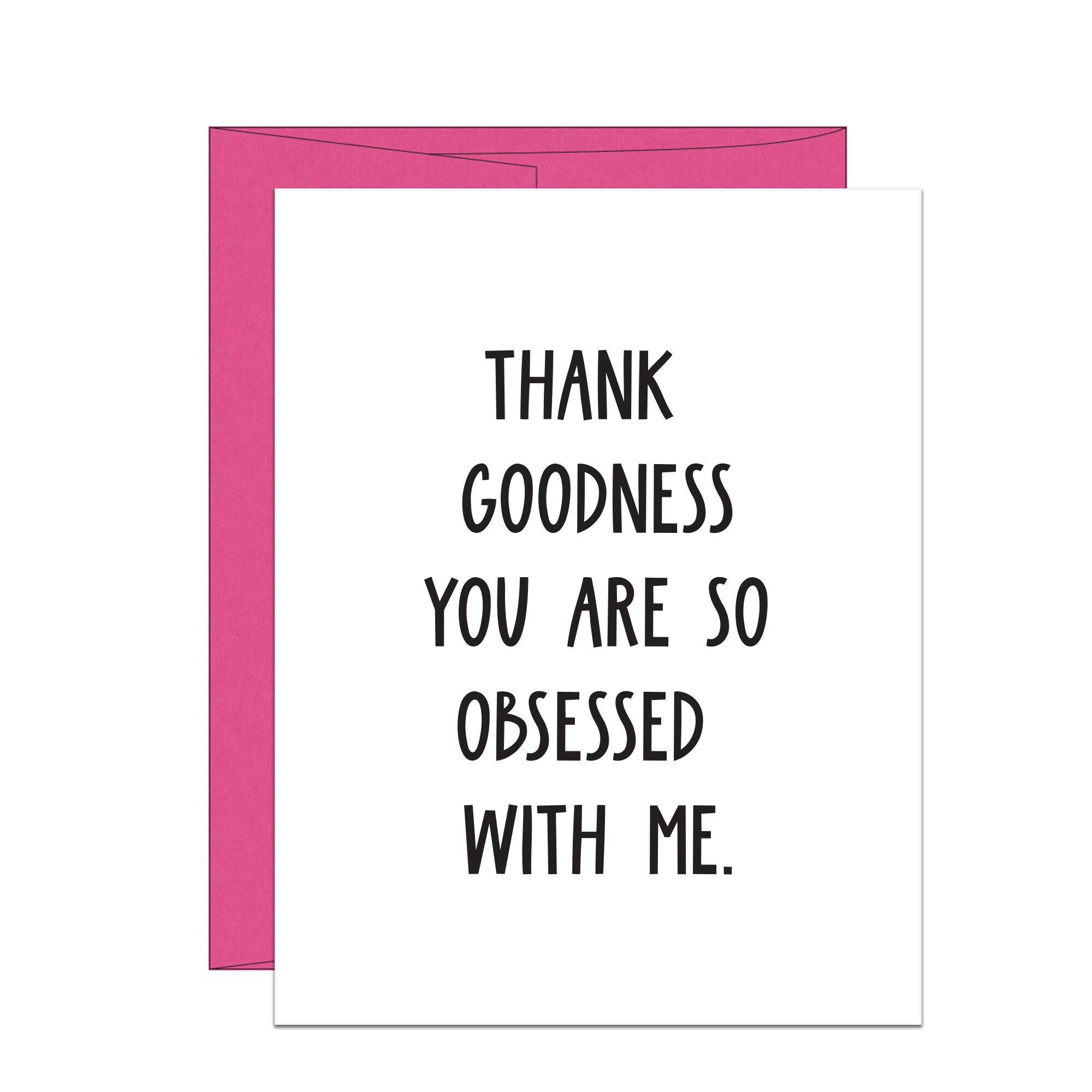 Funny Letterpress Valentine Card: Obsessed With Me Anniversary Card - Etsy, image size:2000x2000