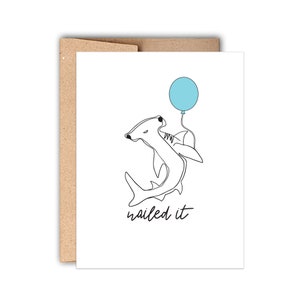 Genageld boekdruk wenskaart, grappige Gefeliciteerd kaart, gefeliciteerd, gefeliciteerd Grad Card