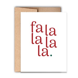 Carte typographique des Fêtes Fa La La La La.