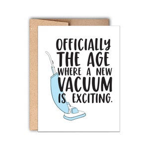 Carte typographique d'anniversaire amusante, officiellement l'âge où le vide est passionnant, joyeux anniversaire
