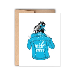Bachelorette Letterpress Grußkarte, zukünftige Frau der Party, Hochzeit Congrats Card, Verlobung, Junggesellinnenparty Karte, Karte für Sie