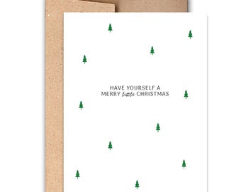 Have Yourself a Merry Little Christmas Letterpress Card