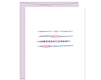 Friendship Bracelet for Mom | Letterpress Mother's Day Card