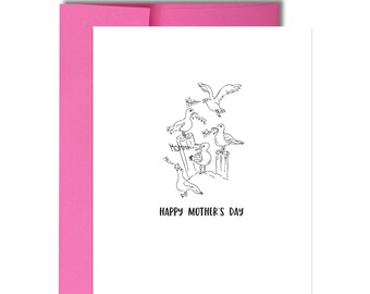 Happy Mother's Day Squawk | Funny Letterpress Card