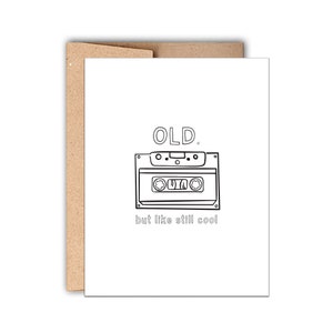 Letterpress Geburtstagskarte: Alt aber immer noch cool, Happy Birthday, Geburtstagsgeschenk, Lustige Geburtstagskarte, Retro Geburtstagskarte