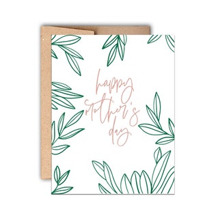 carte pour la fête des mères | Carte typographique