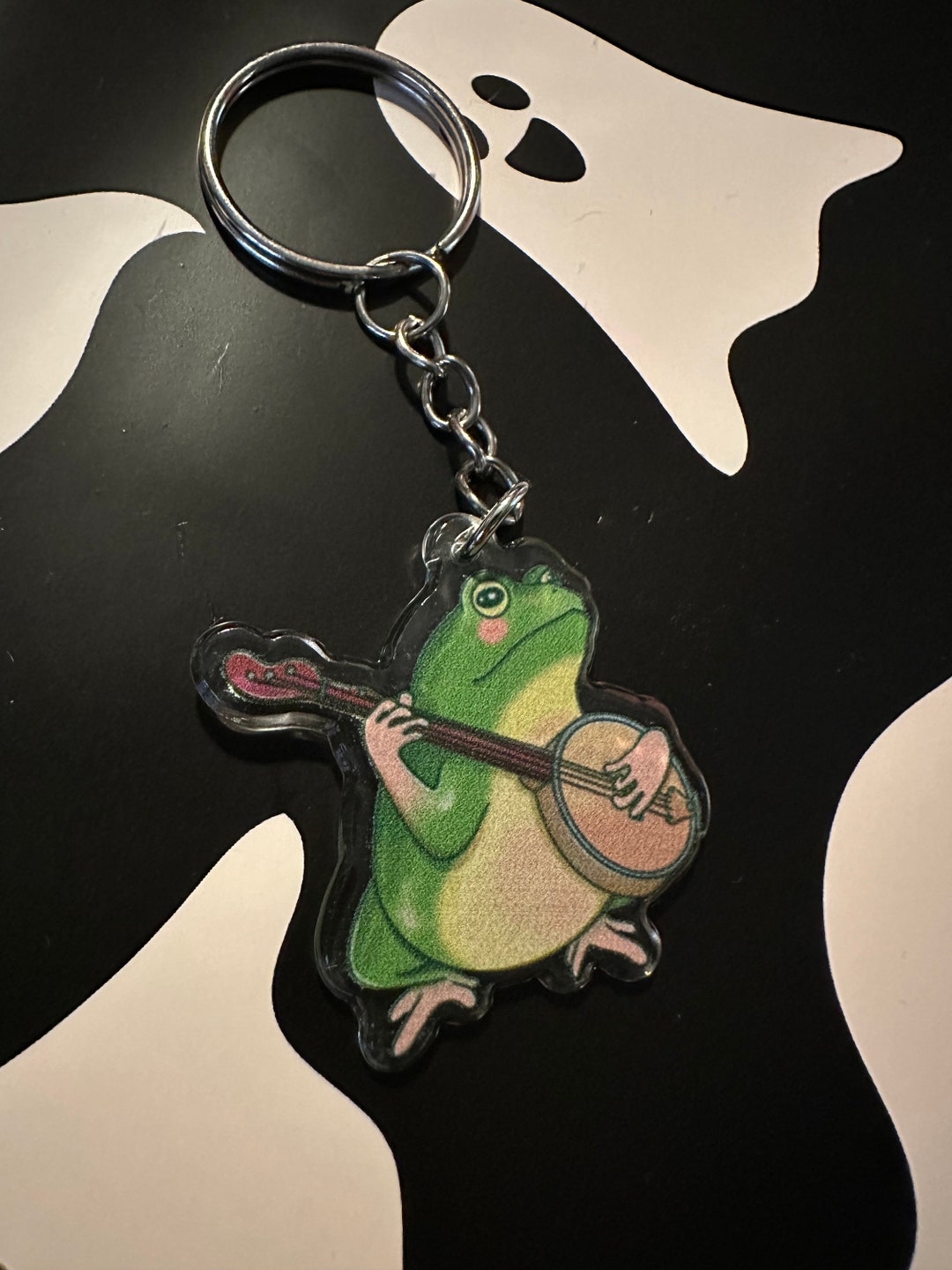 Cottagecore Frog Banjo Keychain | Fairycore | Frogcore | Goblincore ...