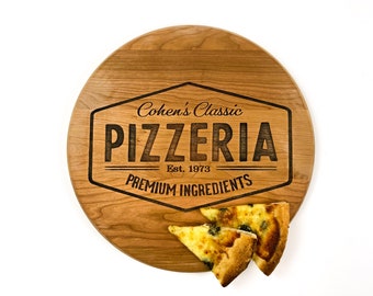 Custom Pizza Board, Personalized Pizza Board, Pizza Cutting Board, Pizza Peel, Man Cave Gift, Father's Day Gift, Pizza Lover Gift