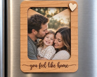 Personalized Magnetic Wooden Photo Frame