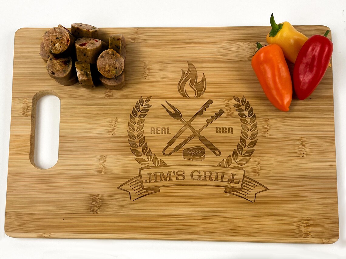 Custom Barbecue Cutting Board Personalized BBBQ Board Etsy