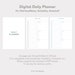 Digital Daily Page Planner for iPad Goodnotes, Noteshelf, Notability - Etsy