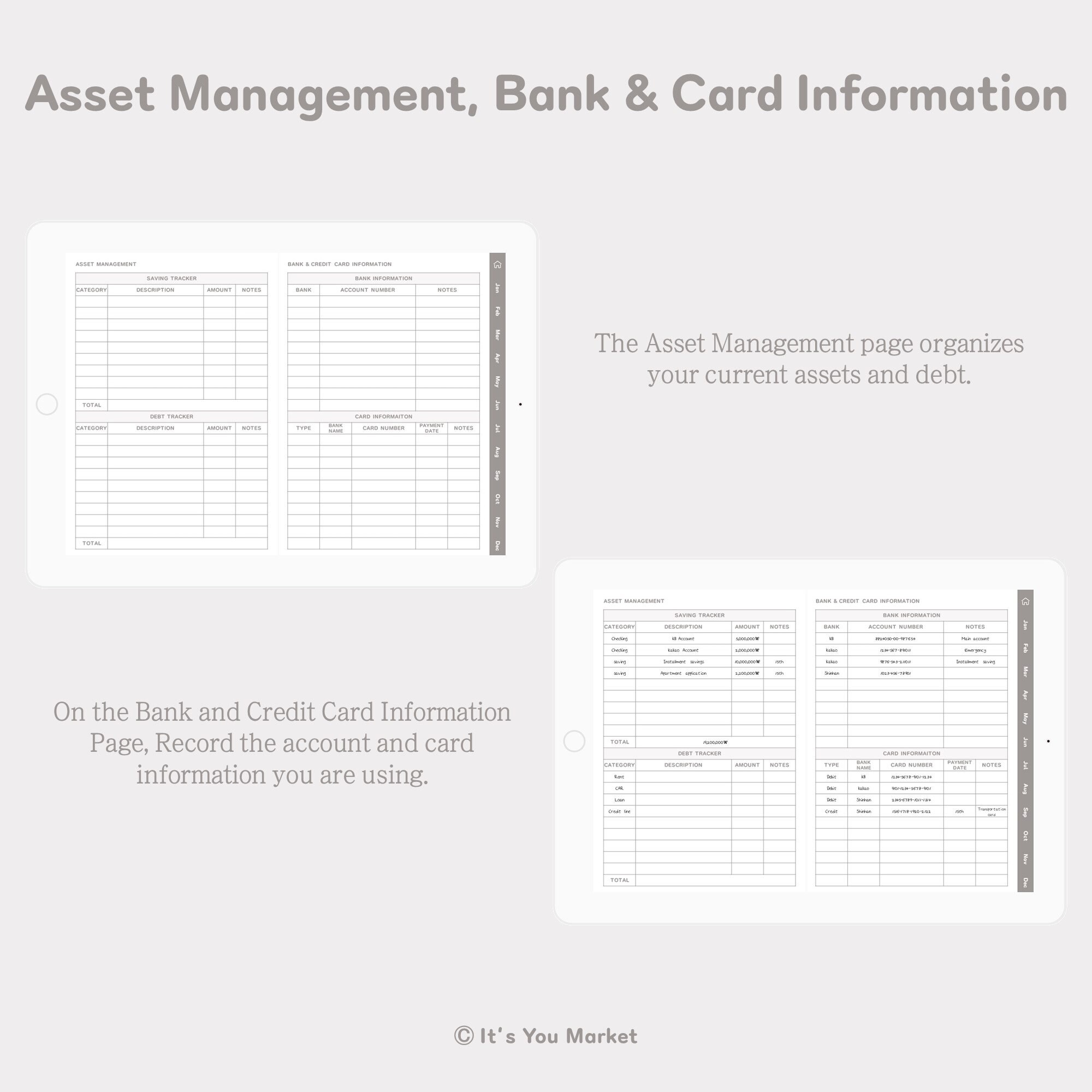 Digital Finance Tracker, Weekly Expenses Planner, Digital Budget
