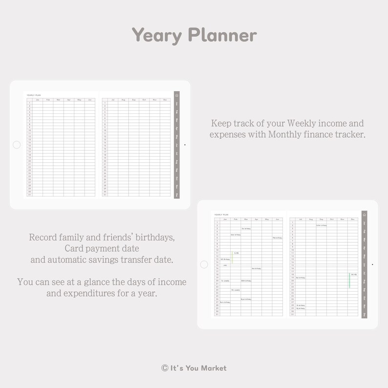 Digital Finance Tracker, Weekly Expenses Planner, Digital Budget