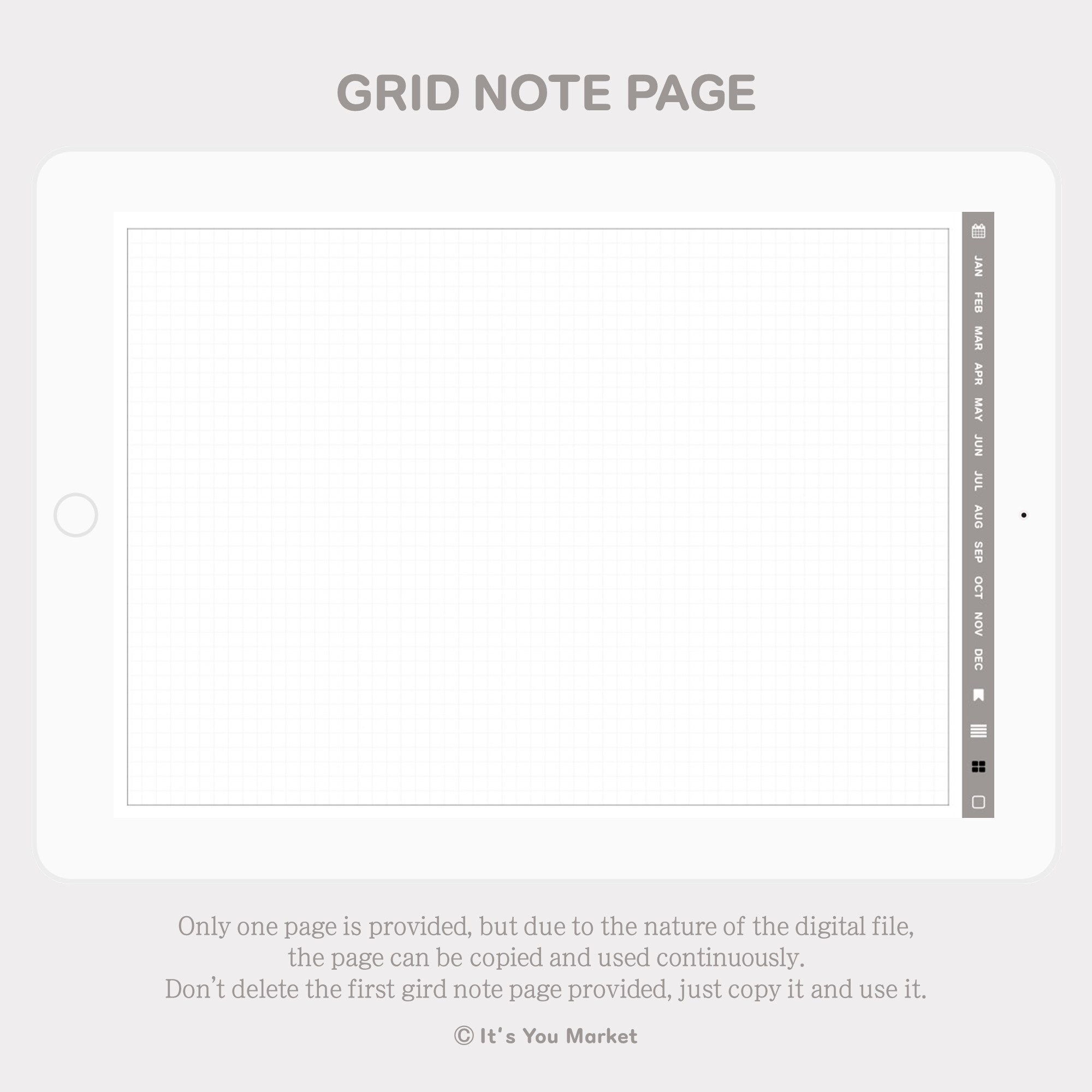 Digital Undated Planner Hyperlinked Planner Monthly Weekly Planner